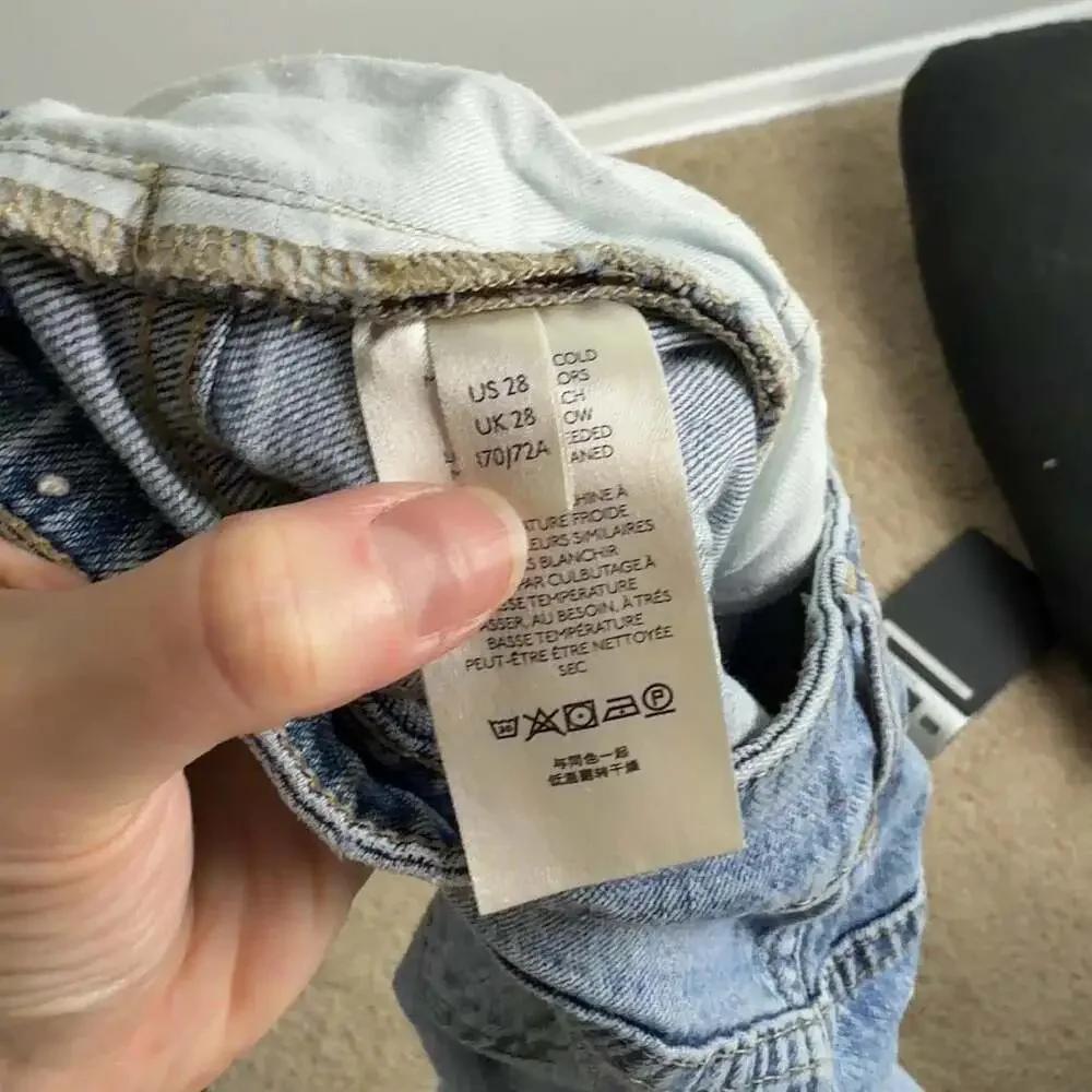 Pilcro The Vintage Straight Jeans Size 28 Light Wash Denim Women’s